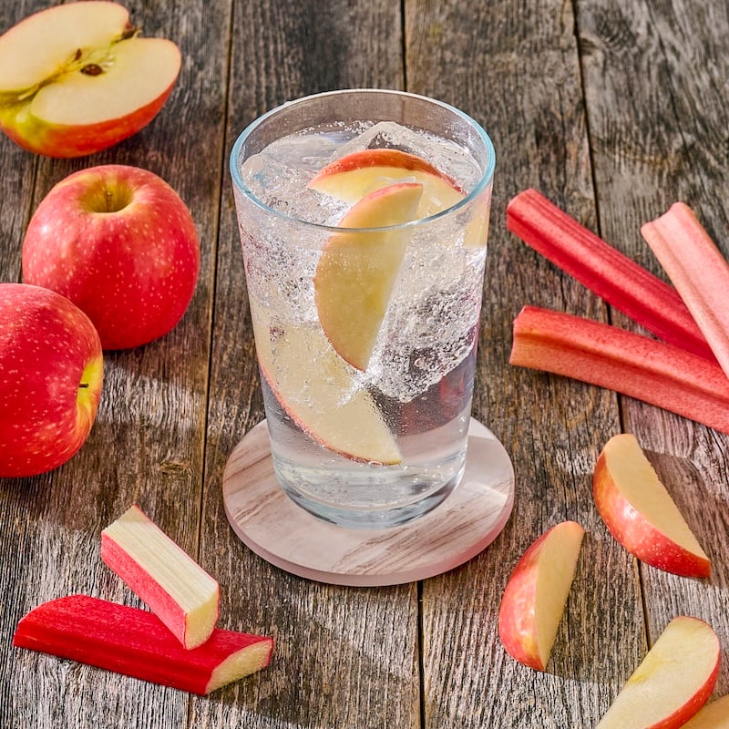 Apple Rhubarb Prebiotic Soda
