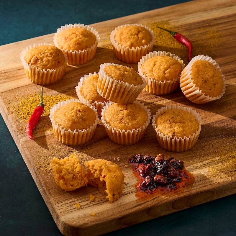 Flavor_Forecast_Demos_curry_cornbread_with_chili_crisp_square_2026-1